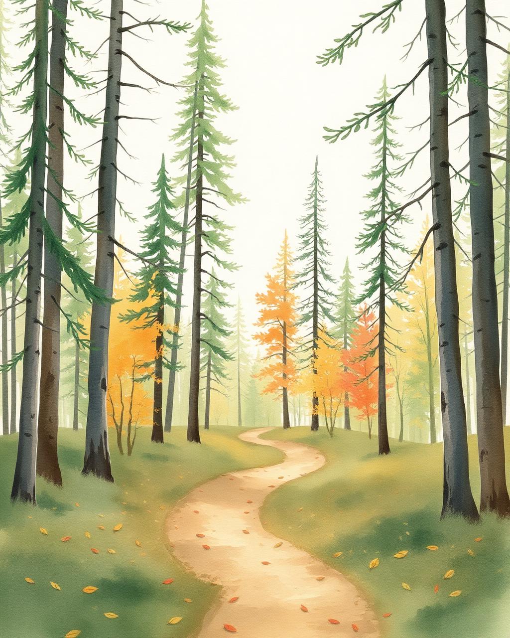 Trail Care Day — watercolor poster preview